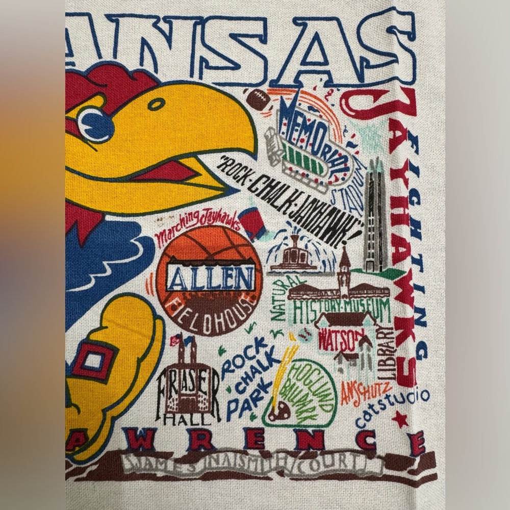 NWOT Catstudio Collegiate Collection KU Jayhawks Towel